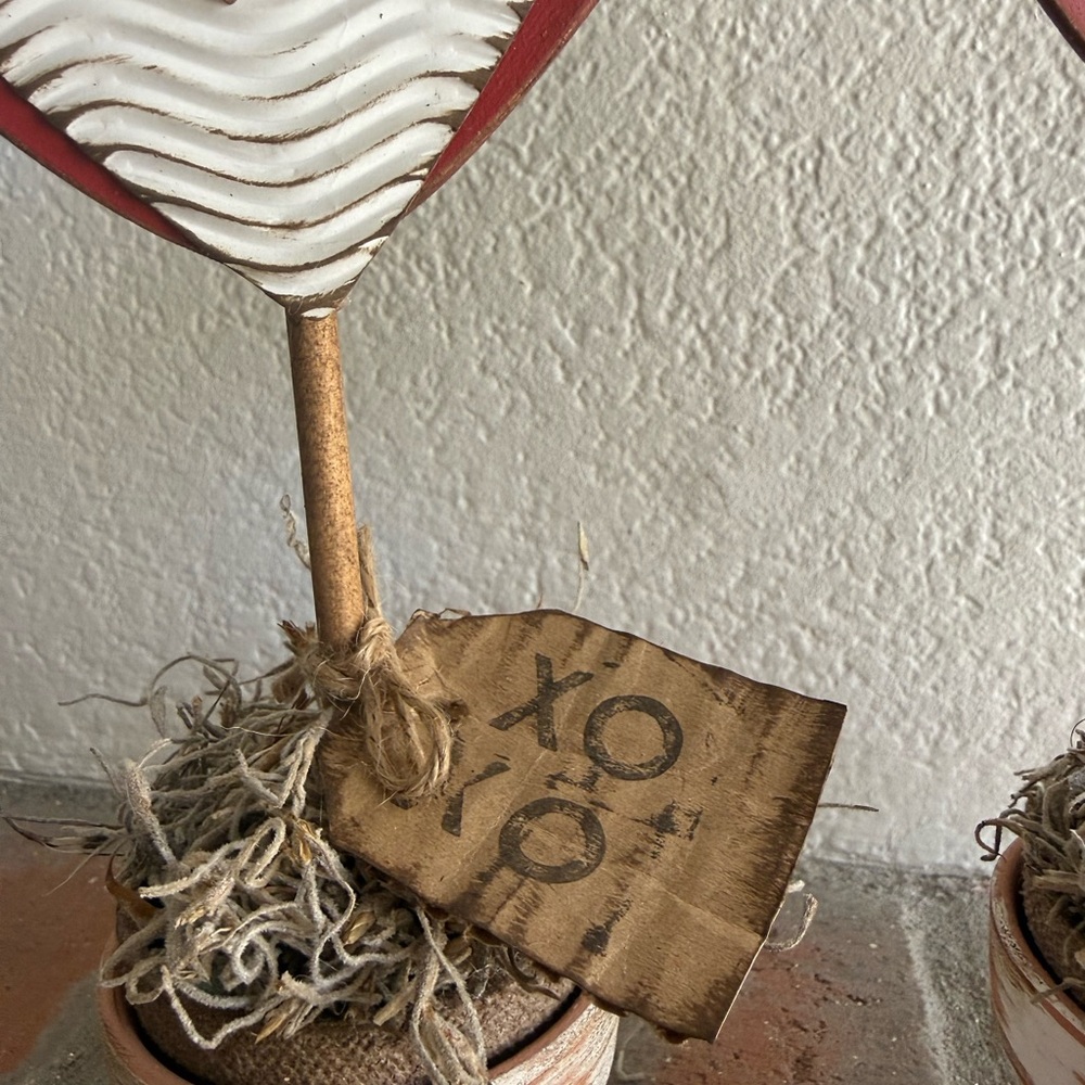 Handmade Heart Topiary Set - Picture 5 of 15